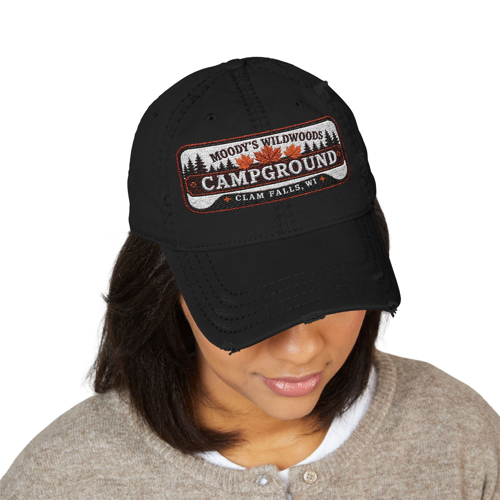 Moody Wildwoods Distressed Dad Hat (Embroidery)