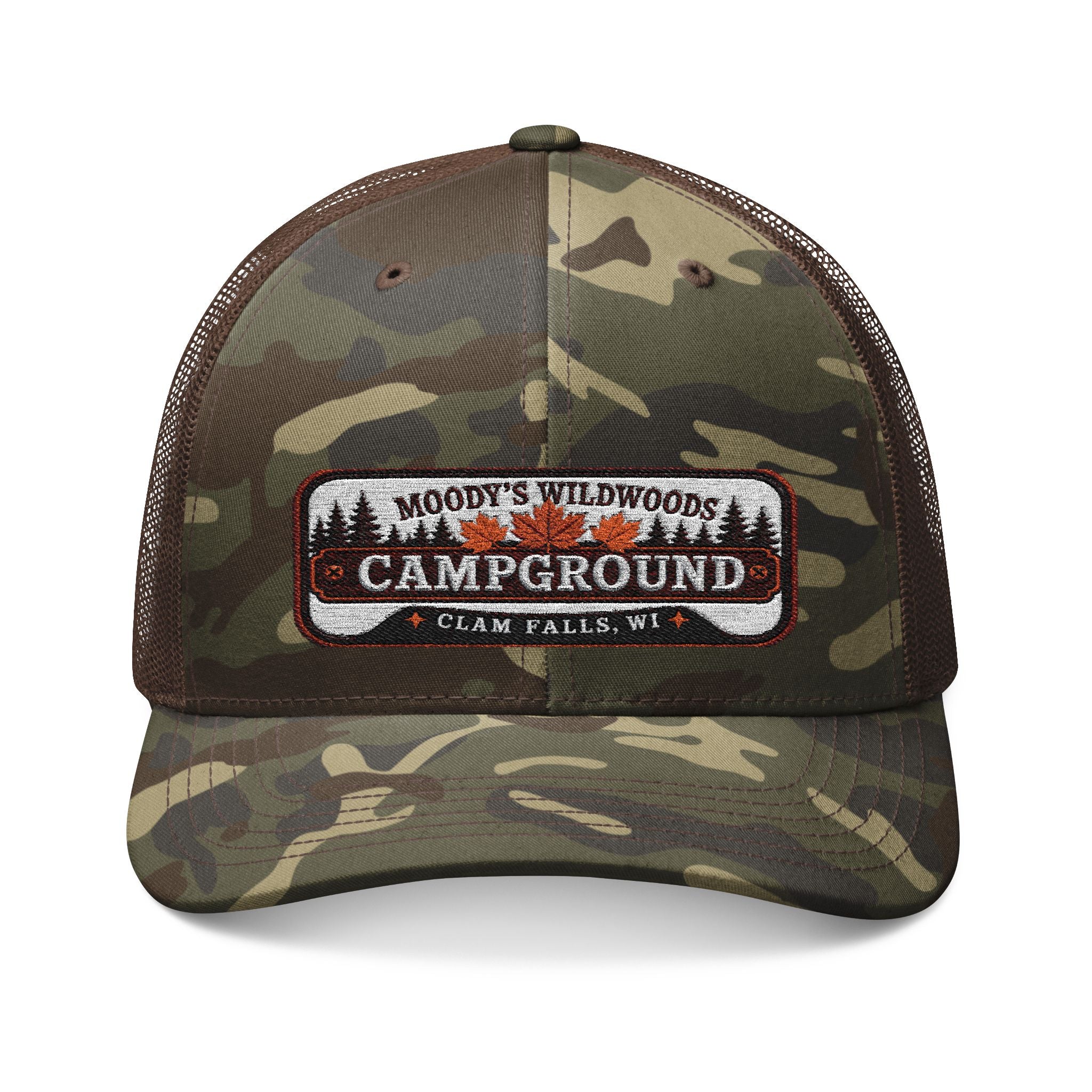 Moody's Wildwoods Camouflage Trucker Hat (Embroidery)
