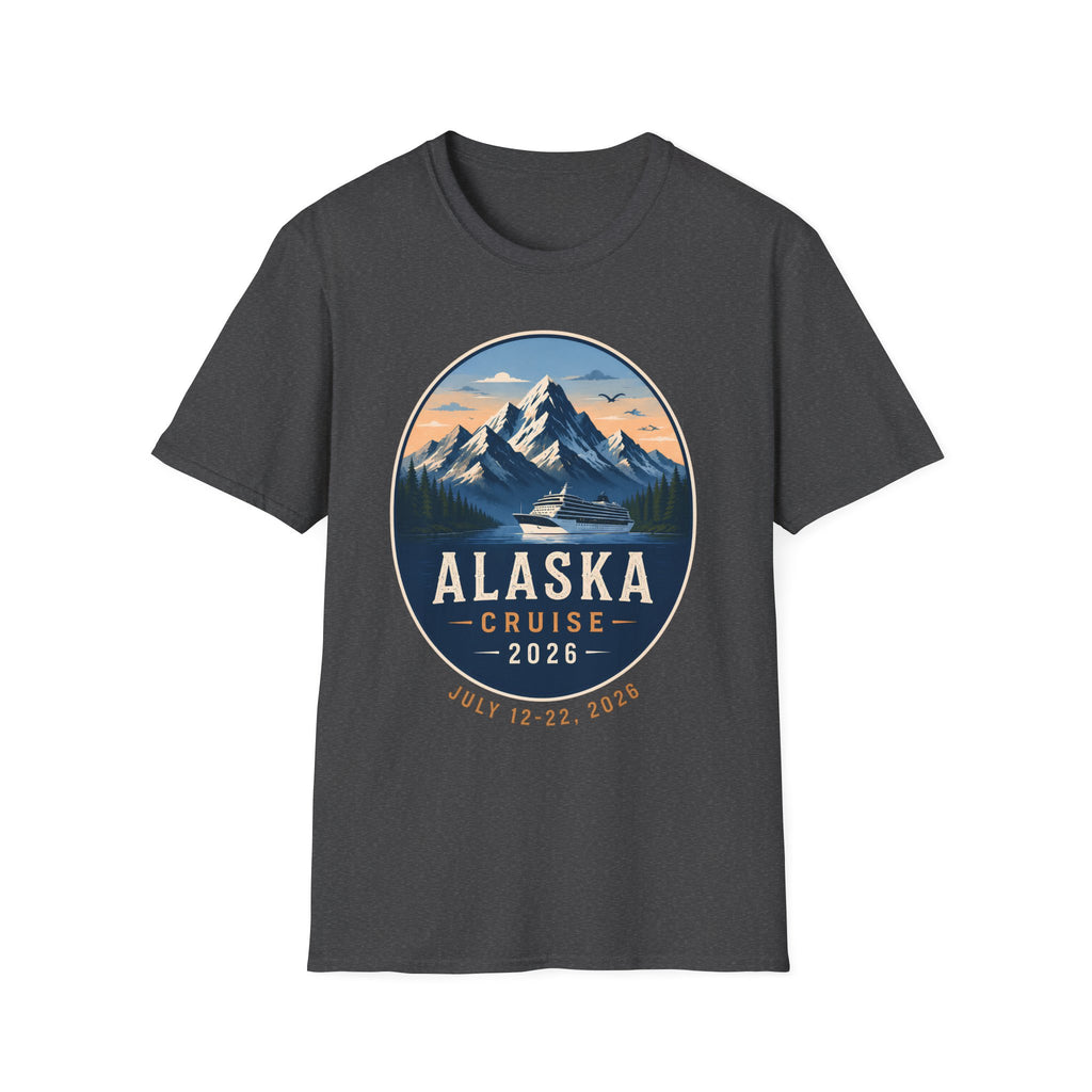 Alaska Cruise T-Shirt — Scenic Mountain & Ship Souvenir Tee (2026)