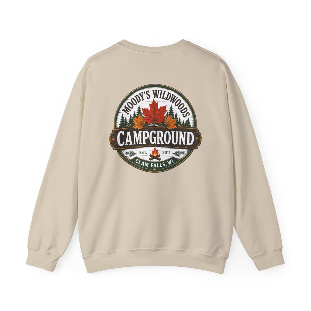 Campground Crewneck Sweatshirt — Moody’s Wildwoods Campground Pullover