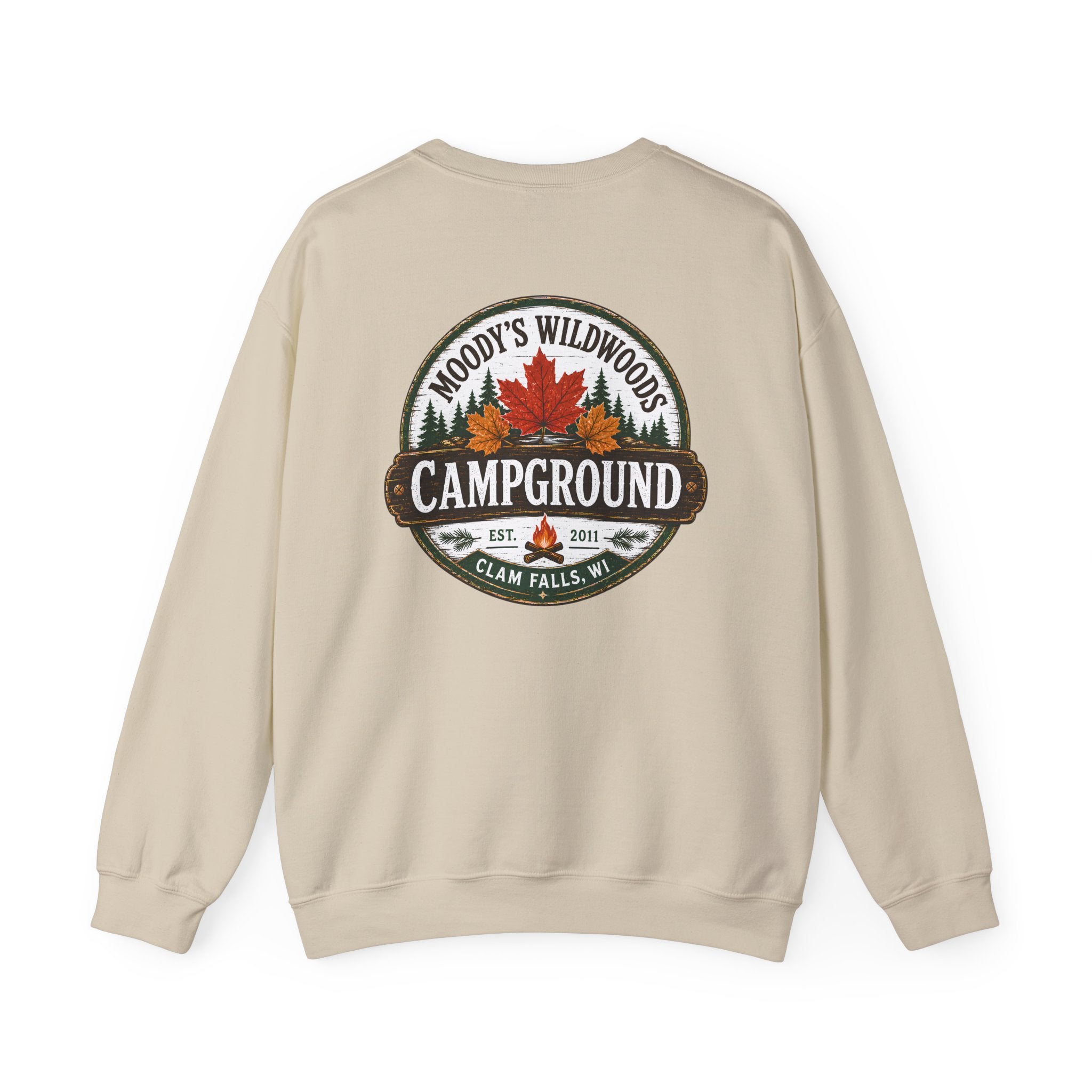 Campground Crewneck Sweatshirt — Moody’s Wildwoods Campground Pullover