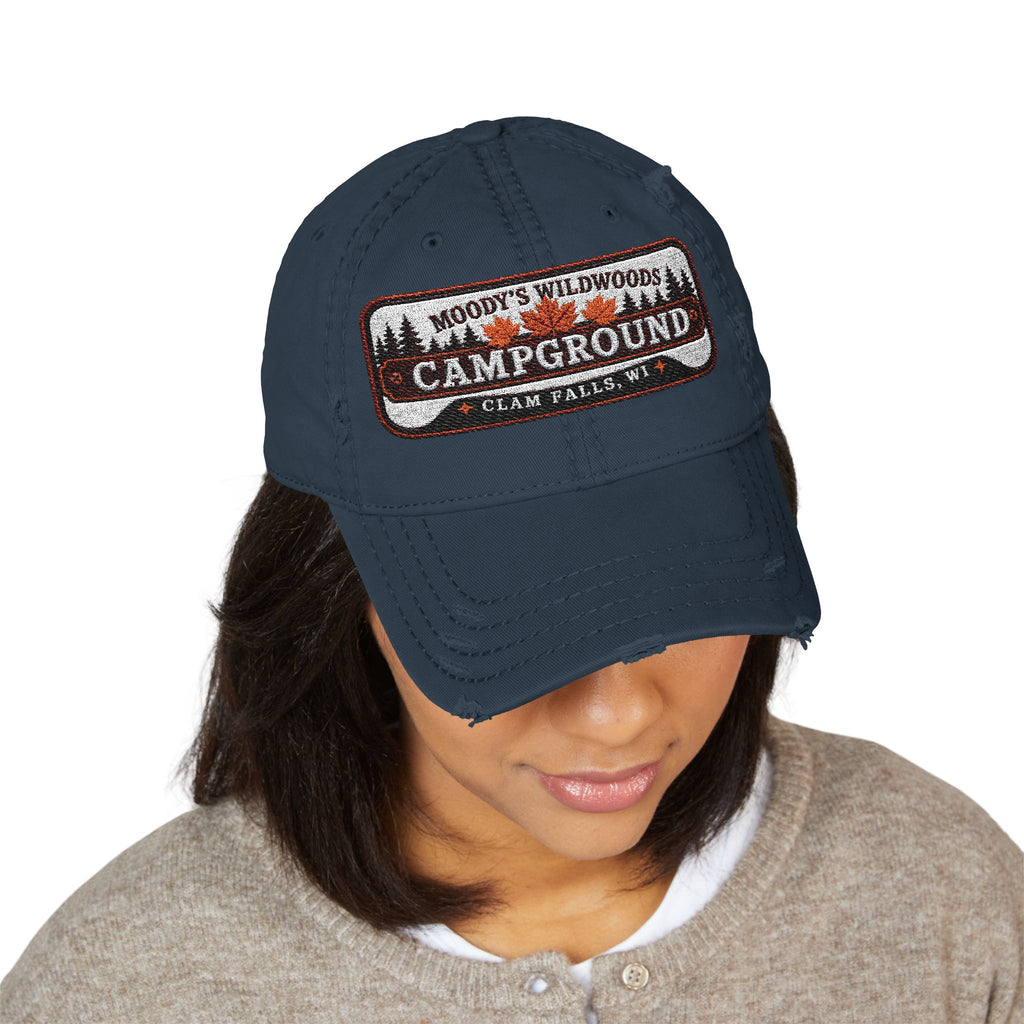 Moody Wildwoods Distressed Dad Hat (Embroidery)