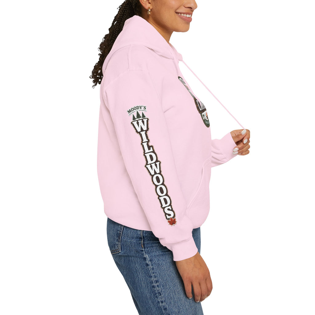 Campground Hoodie — Moody’s Wildwoods Retro Camping Logo Sweatshirt
