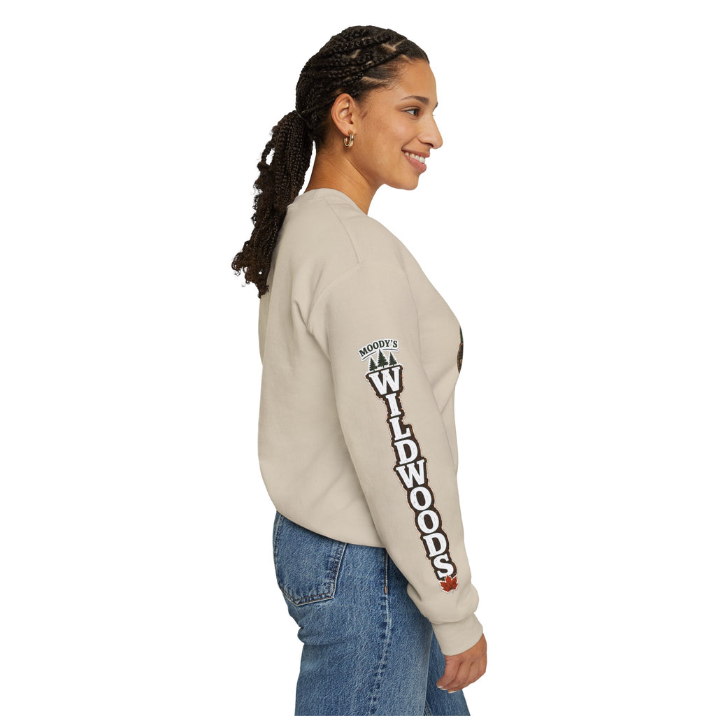 Crewneck Sweatshirt — Moody's Wildwoods Campground Graphic (Autumn Leaves)