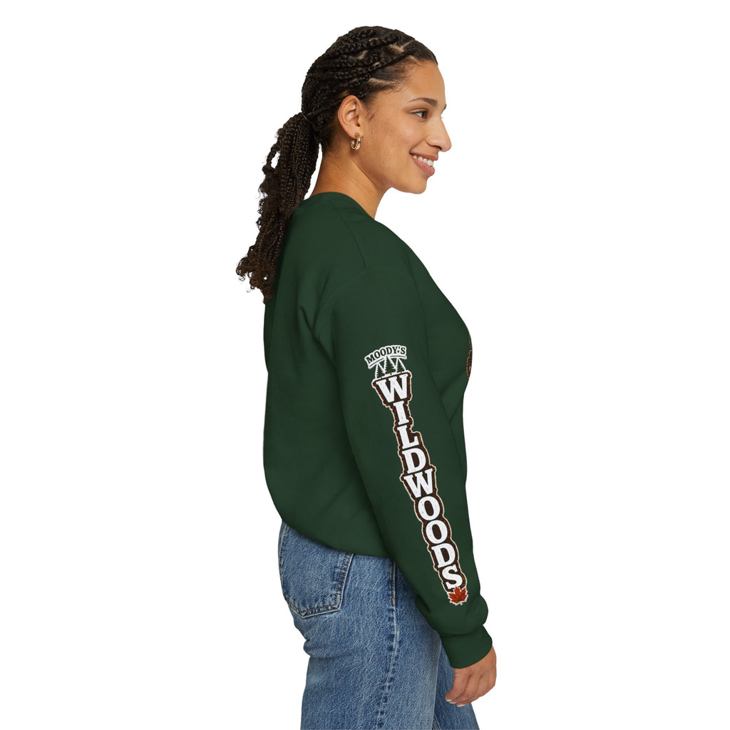 Crewneck Sweatshirt — Moody's Wildwoods Campground Graphic (Autumn Leaves)