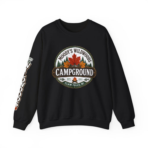 Crewneck Sweatshirt — Moody's Wildwoods Campground Graphic (Autumn Leaves)