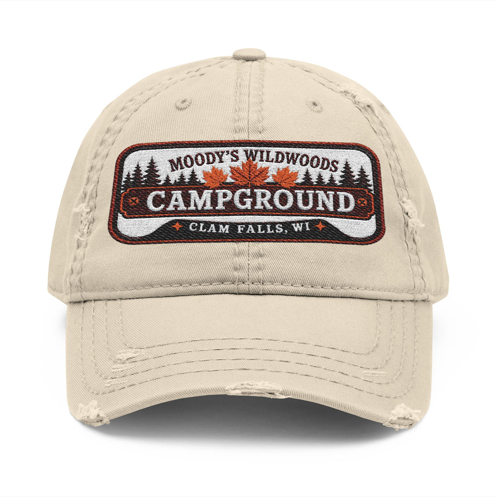 Moody Wildwoods Distressed Dad Hat (Embroidery)