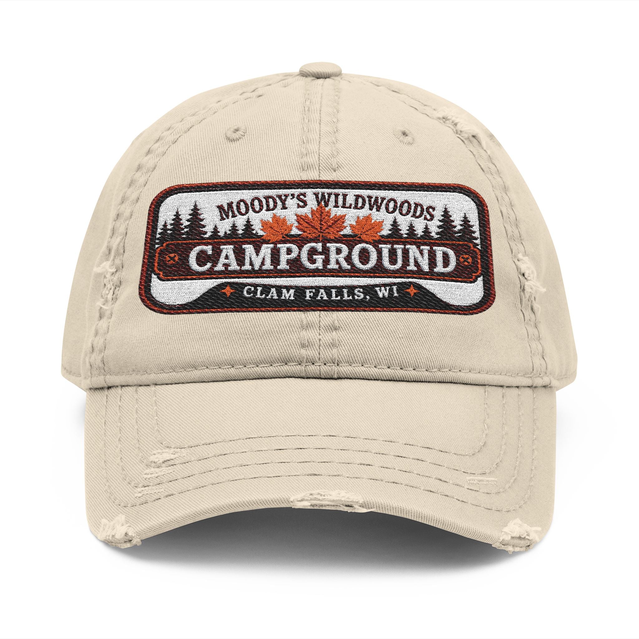 Moody Wildwoods Distressed Dad Hat (Embroidery)